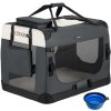 Geanta portabila pentru caini L 70x52x52cm - antracit