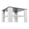 Masuta de cafea 60x60cm - design alb/gri inchis
