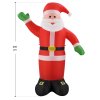 Dimensiunea gonflabilului Mos Craciun este de 250 cm