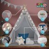 Cort copii tipi 160x120x120cm - accesorii gri