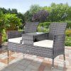 26567 14 rattan pad szurke a teraszon