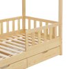 Pat copii Marli 80 x 160 cm cu spatiu depozitare - bariera naturala