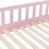 Pat copii Marli 80 x 160 cm cu spatiu de depozitare - cu lamele roz