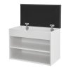Suport pantofi 60x30x44 cm - alb pe lateral