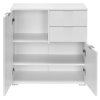 Comoda albă cu 2 uși și sertar 33144
