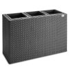 Ghiveci de flori 83x30,5x60cm - negru 33254