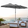 Umbrelă de soare de grădină XXL - antracit pentru utilizare