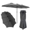 Umbrela de soare de gradina XXL - detaliu antracit
