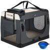 Geanta portabila pentru caini XL 82x59x59cm - antracit
