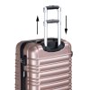 Set valiză de călătorie Rom - Mâner Roz