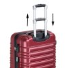 Set valiză de călătorie Rom - Mâner Roșu