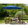 Umbrela de soare de gradina Alu Ø330cm - albastru pentru utilizare