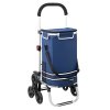 Coș de cumpărături cu roți - albastru