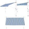27833 10 kek feher napellenzo 200 cm hasznalat