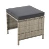 Set rattan Torino - scaun gri