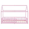 Pat copii Marli 90 x 200 cm - vedere directa roz