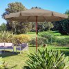 Umbrelă de soare de grădină Ø330 cm - taupe exterior