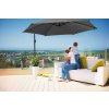 Umbrela de soare LED Mali Ø330 cm - antracit pe terasa