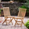 Set 2 seminee de gradina Cantaria - teak exterior