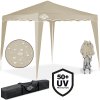 Pavilion gradina Capri 3x3 m - 4 pereti laterali - accesorii bej