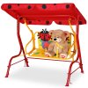 Leagan de gradina pentru copii Buburuza cu curele in 3 puncte