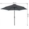 28934 3 led napernyo florida 300 cm antracit meretek