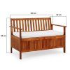 29316 8 kerti pad 120 cm tarolohellyel agat meretek
