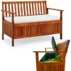 Bancă de grădină cu spațiu de depozitare 120 cm - opțiuni de agat
