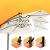 12477 2 led slnecnik mali 350 cm kremovy