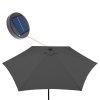 Umbrelă solară LED Miami Ø270 cm - antracit solar