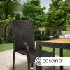 Scaune Comfort din Polyrattan 4 buc - utilizare neagra