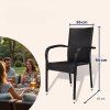 29433 4 comfort polyratan szekek 4 db fekete meretek