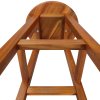 Set de 2 scaune de bar din lemn de agat de jos