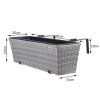 29250 2 2 db szurke rattan viragtarto meretek