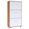Dulap pentru încălțăminte 115x60x24 cm - fag/alb