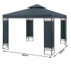 Pavilion de grădină Lorca 3x3 m - dimensiuni antracit