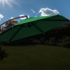 Umbrelă de grădină Ø330 cm - protecție verde