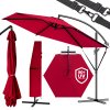 Umbrelă de grădină Ø300 cm UV 80 - accesorii roșii