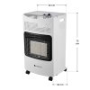 Încălzitor pe gaz 42x36x73 cm - dimensiuni albe