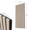 Set de 4 panouri acustice - stejar deschis dimensiuni