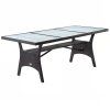 13086 ratanovy stol takeo 190x90x74 cm hneda