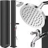 13134 zahradna solarna sprcha 60 l cierna
