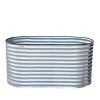 13200 vyvyseny zahon 160x80x78 cm strieborny