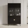 vitrinekast monor zwart eiken 107 cm4