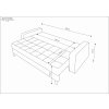 wymiary sofa PRIMA spanie