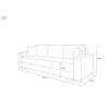 Sofa PRADO wymiary