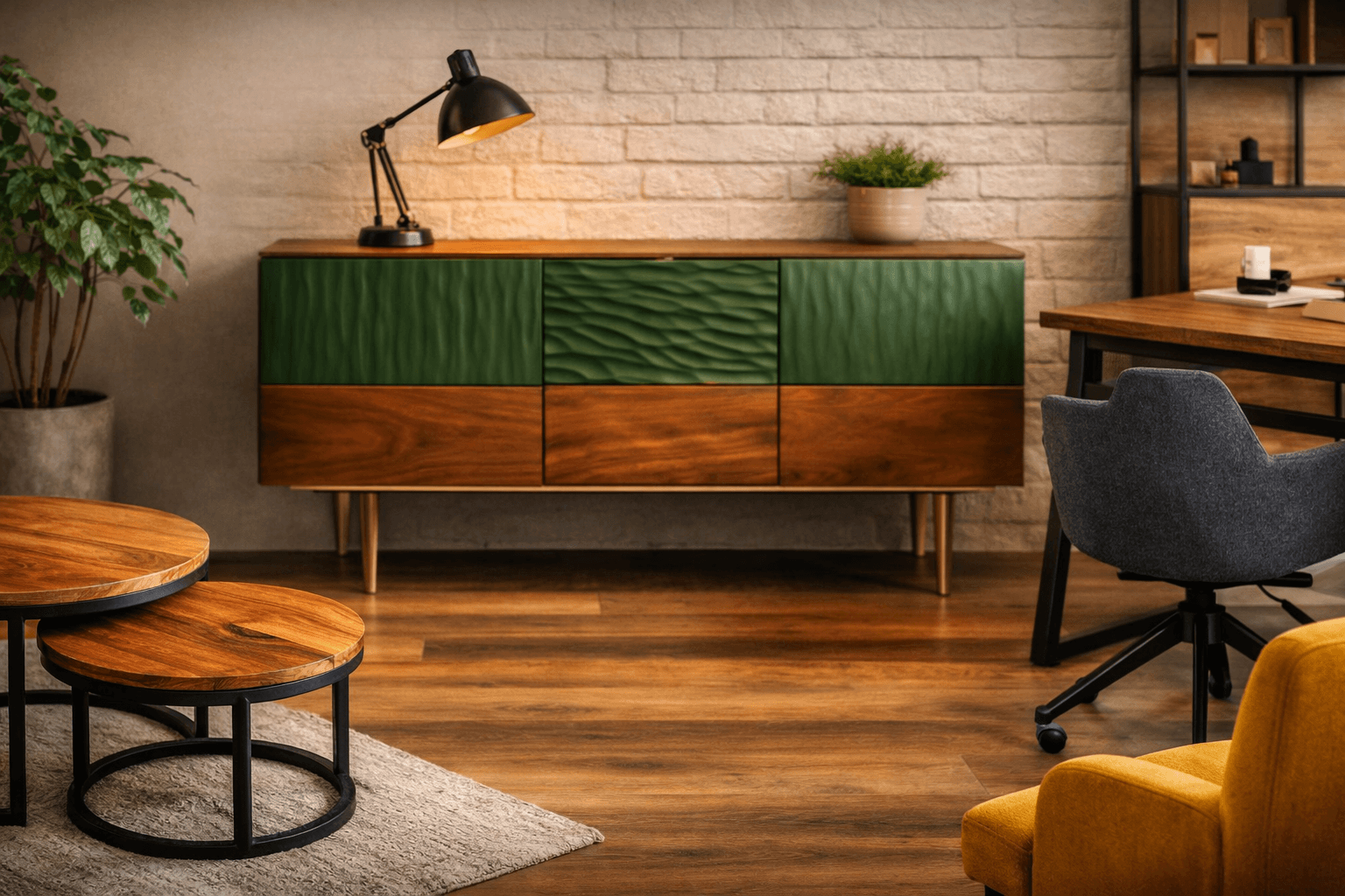 Jak kombinovat kovový a dřevěný nábytek: Nadčasový styl pro moderní interiér