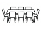 Jídelní stoly pro 6-8 osob