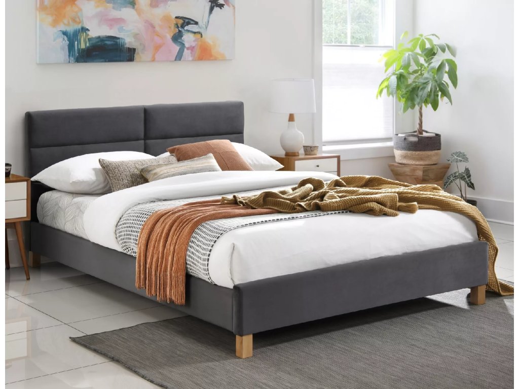 Sametová postel Sierra SIERRAV140SZD