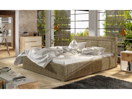 Belluno Kovový rám/plynový výtah/kontejner (Textilie Berlin 03, Barva Béžový, Rozměr 140x200)